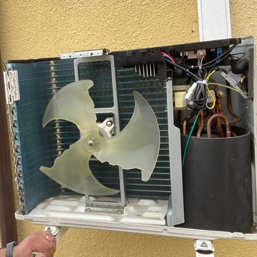 Limpieza de condensador y ventilador