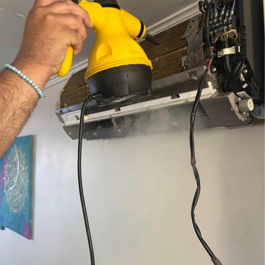 Limpieza a vapor de unidad interior